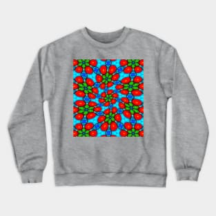 Colorful Paper Flower Crewneck Sweatshirt